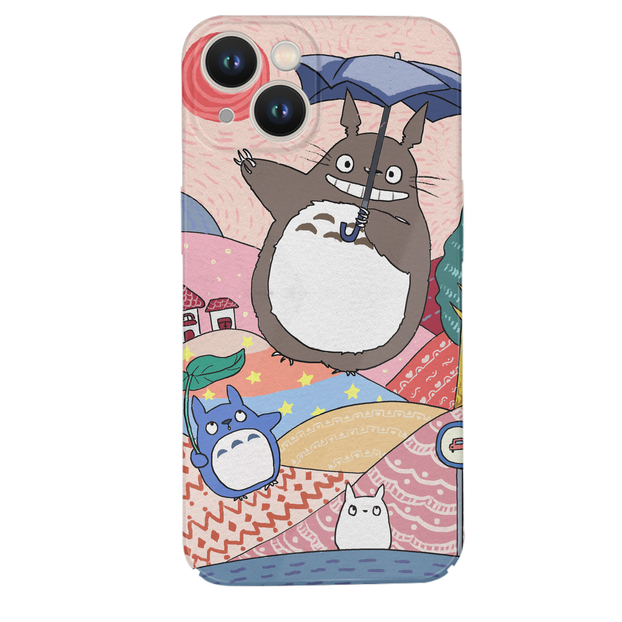 （画像用） となりのトトロ 草壁メイ 草壁サツキ My Neighbor Totoro Satsuki Kusakabe Mei Kusakabe 【iPhone 14シリーズ対応】ハードケース